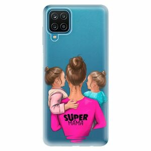 Odolné silikonové pouzdro iSaprio - Super Mama - Two Girls - Samsung Galaxy A12 obraz