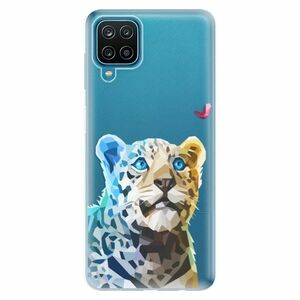 Odolné silikonové pouzdro iSaprio - Leopard With Butterfly - Samsung Galaxy A12 obraz