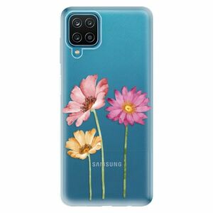 Odolné silikonové pouzdro iSaprio - Three Flowers - Samsung Galaxy A12 obraz