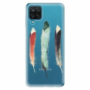 Odolné silikonové pouzdro iSaprio - Three Feathers - Samsung Galaxy A12 obraz