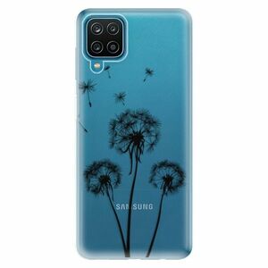 Odolné silikonové pouzdro iSaprio - Three Dandelions - black - Samsung Galaxy A12 obraz