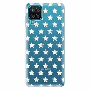 Odolné silikonové pouzdro iSaprio - Stars Pattern - white - Samsung Galaxy A12 obraz