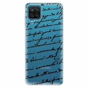 Odolné silikonové pouzdro iSaprio - Handwriting 01 - black - Samsung Galaxy A12 obraz