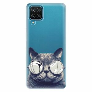 Odolné silikonové pouzdro iSaprio - Crazy Cat 01 - Samsung Galaxy A12 obraz