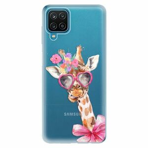 Odolné silikonové pouzdro iSaprio - Lady Giraffe - Samsung Galaxy A12 obraz