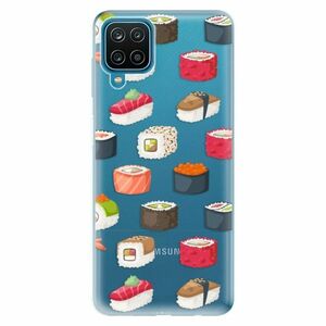 Odolné silikonové pouzdro iSaprio - Sushi Pattern - Samsung Galaxy A12 obraz
