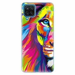 Odolné silikonové pouzdro iSaprio - Rainbow Lion - Samsung Galaxy A12 obraz