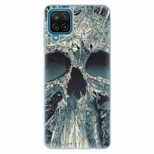Odolné silikonové pouzdro iSaprio - Abstract Skull - Samsung Galaxy A12 obraz