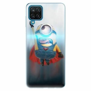 Odolné silikonové pouzdro iSaprio - Mimons Superman 02 - Samsung Galaxy A12 obraz