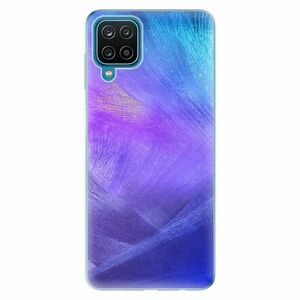 Odolné silikonové pouzdro iSaprio - Purple Feathers - Samsung Galaxy A12 obraz