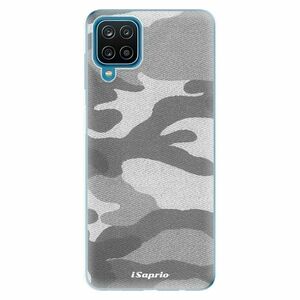 Odolné silikonové pouzdro iSaprio - Gray Camuflage 02 - Samsung Galaxy A12 obraz