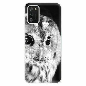 Odolné silikonové pouzdro iSaprio - BW Owl - Samsung Galaxy A02s obraz