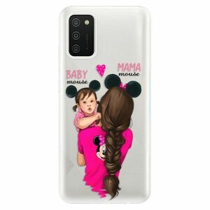Odolné silikonové pouzdro iSaprio - Mama Mouse Brunette and Girl - Samsung Galaxy A02s obraz