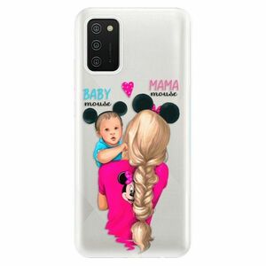 Odolné silikonové pouzdro iSaprio - Mama Mouse Blonde and Boy - Samsung Galaxy A02s obraz
