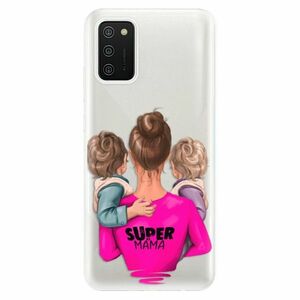 Odolné silikonové pouzdro iSaprio - Super Mama - Two Boys - Samsung Galaxy A02s obraz