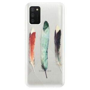 Odolné silikonové pouzdro iSaprio - Three Feathers - Samsung Galaxy A02s obraz