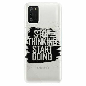 Odolné silikonové pouzdro iSaprio - Start Doing - black - Samsung Galaxy A02s obraz