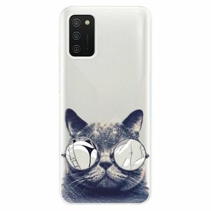 Odolné silikonové pouzdro iSaprio - Crazy Cat 01 - Samsung Galaxy A02s obraz