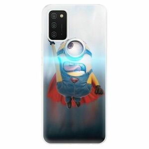 Odolné silikonové pouzdro iSaprio - Mimons Superman 02 - Samsung Galaxy A02s obraz