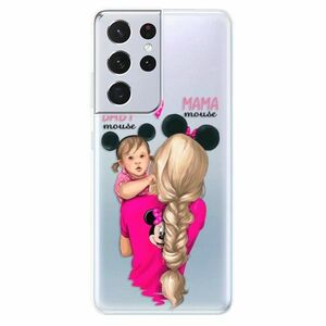 Odolné silikonové pouzdro iSaprio - Mama Mouse Blond and Girl - Samsung Galaxy S21 Ultra obraz