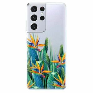 Odolné silikonové pouzdro iSaprio - Exotic Flowers - Samsung Galaxy S21 Ultra obraz