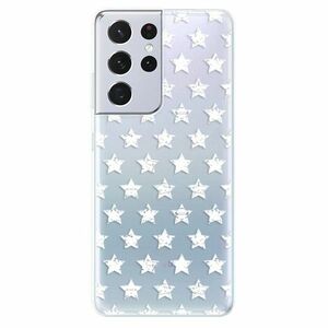 Odolné silikonové pouzdro iSaprio - Stars Pattern - white - Samsung Galaxy S21 Ultra obraz