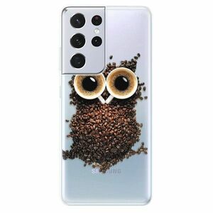 Odolné silikonové pouzdro iSaprio - Owl And Coffee - Samsung Galaxy S21 Ultra obraz