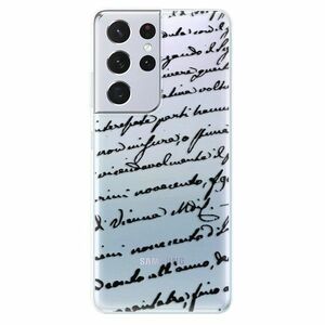 Odolné silikonové pouzdro iSaprio - Handwriting 01 - black - Samsung Galaxy S21 Ultra obraz