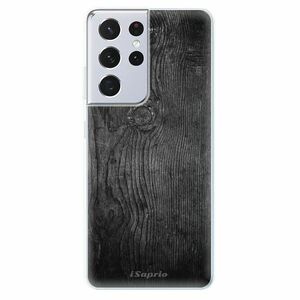 Odolné silikonové pouzdro iSaprio - Black Wood 13 - Samsung Galaxy S21 Ultra obraz