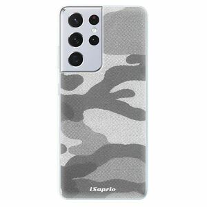 Odolné silikonové pouzdro iSaprio - Gray Camuflage 02 - Samsung Galaxy S21 Ultra obraz