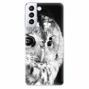 Odolné silikonové pouzdro iSaprio - BW Owl - Samsung Galaxy S21+ obraz