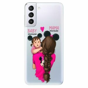 Odolné silikonové pouzdro iSaprio - Mama Mouse Brunette and Girl - Samsung Galaxy S21+ obraz