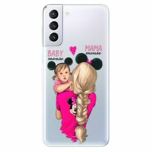 Odolné silikonové pouzdro iSaprio - Mama Mouse Blond and Girl - Samsung Galaxy S21+ obraz