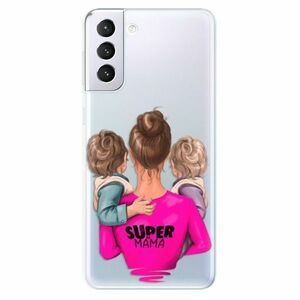 Odolné silikonové pouzdro iSaprio - Super Mama - Two Boys - Samsung Galaxy S21+ obraz