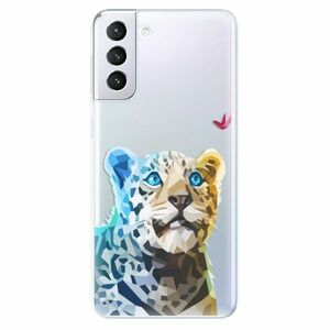 Odolné silikonové pouzdro iSaprio - Leopard With Butterfly - Samsung Galaxy S21+ obraz
