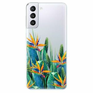 Odolné silikonové pouzdro iSaprio - Exotic Flowers - Samsung Galaxy S21+ obraz