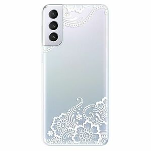 Odolné silikonové pouzdro iSaprio - White Lace 02 - Samsung Galaxy S21+ obraz