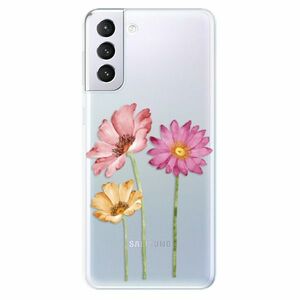 Odolné silikonové pouzdro iSaprio - Three Flowers - Samsung Galaxy S21+ obraz
