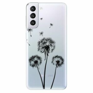 Odolné silikonové pouzdro iSaprio - Three Dandelions - black - Samsung Galaxy S21+ obraz