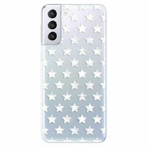 Odolné silikonové pouzdro iSaprio - Stars Pattern - white - Samsung Galaxy S21+ obraz