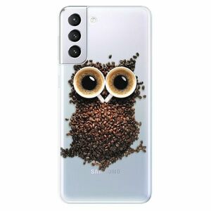 Odolné silikonové pouzdro iSaprio - Owl And Coffee - Samsung Galaxy S21+ obraz