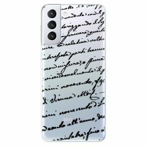 Odolné silikonové pouzdro iSaprio - Handwriting 01 - black - Samsung Galaxy S21+ obraz