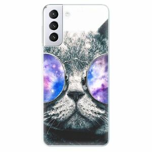 Odolné silikonové pouzdro iSaprio - Galaxy Cat - Samsung Galaxy S21+ obraz