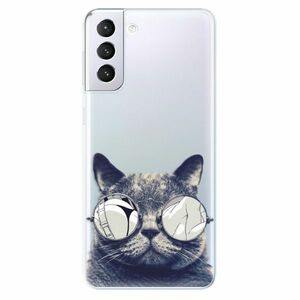 Odolné silikonové pouzdro iSaprio - Crazy Cat 01 - Samsung Galaxy S21+ obraz