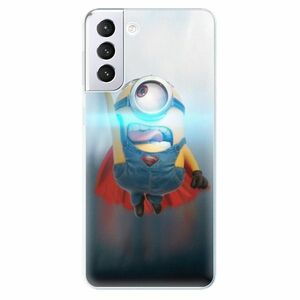 Odolné silikonové pouzdro iSaprio - Mimons Superman 02 - Samsung Galaxy S21+ obraz