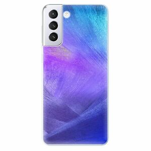 Odolné silikonové pouzdro iSaprio - Purple Feathers - Samsung Galaxy S21+ obraz