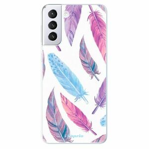 Odolné silikonové pouzdro iSaprio - Feather Pattern 10 - Samsung Galaxy S21+ obraz