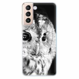 Odolné silikonové pouzdro iSaprio - BW Owl - Samsung Galaxy S21 obraz
