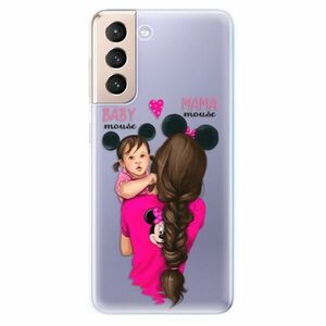 Odolné silikonové pouzdro iSaprio - Mama Mouse Brunette and Girl - Samsung Galaxy S21 obraz