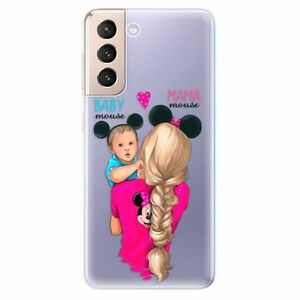 Odolné silikonové pouzdro iSaprio - Mama Mouse Blonde and Boy - Samsung Galaxy S21 obraz